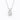 Diamond pendant on a chain against a white background [rope]