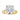Gold ring with a large diamond on a white background