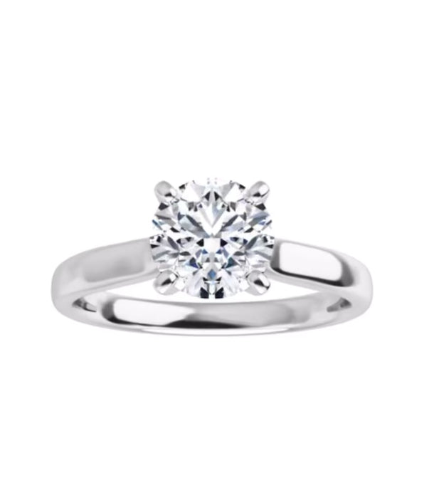 360 View Lab Grown White Gold Diamond Ring
