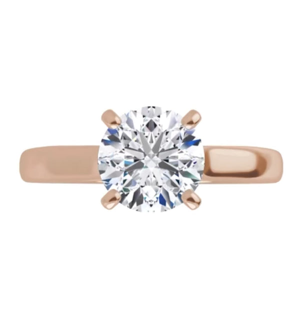 360 View Lab Grown Rose Gold Diamond Ring Classic
