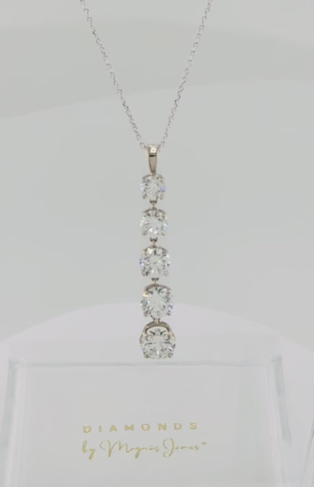 360 View Lab Grown Gold Diamond Quintessence Pendant