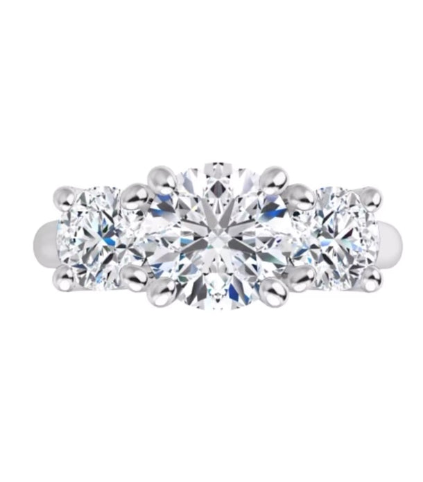 360 View Lab Grown Diamond Trilogy Unity Ring